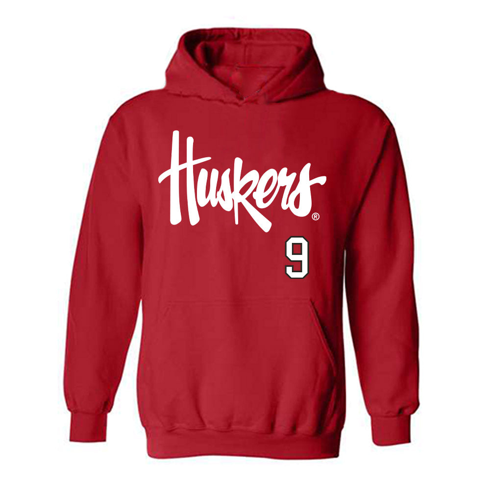Nebraska - NCAA Softball : Hannah Camenzind - Sports Shersey Hooded Sweatshirt-0
