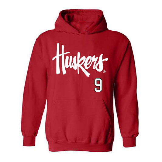 Nebraska - NCAA Softball : Hannah Camenzind - Sports Shersey Hooded Sweatshirt-0