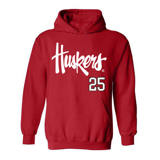 Nebraska - NCAA Softball : Jesse Farrell - Sports Shersey Hooded Sweatshirt-0