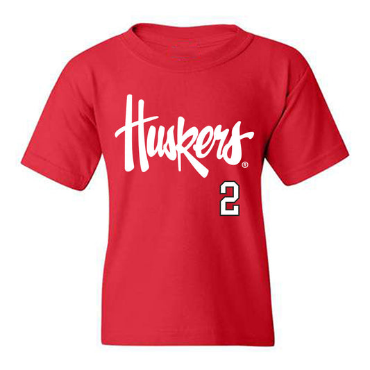 Nebraska - NCAA Softball : Lauren Camenzind - Sports Shersey Youth T-Shirt-0
