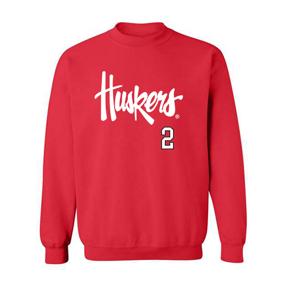 Nebraska - NCAA Softball : Lauren Camenzind - Sports Shersey Crewneck Sweatshirt-0