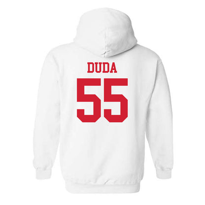 Nebraska - NCAA Football : Ethan Duda - Generic Shersey Hooded Sweatshirt-1