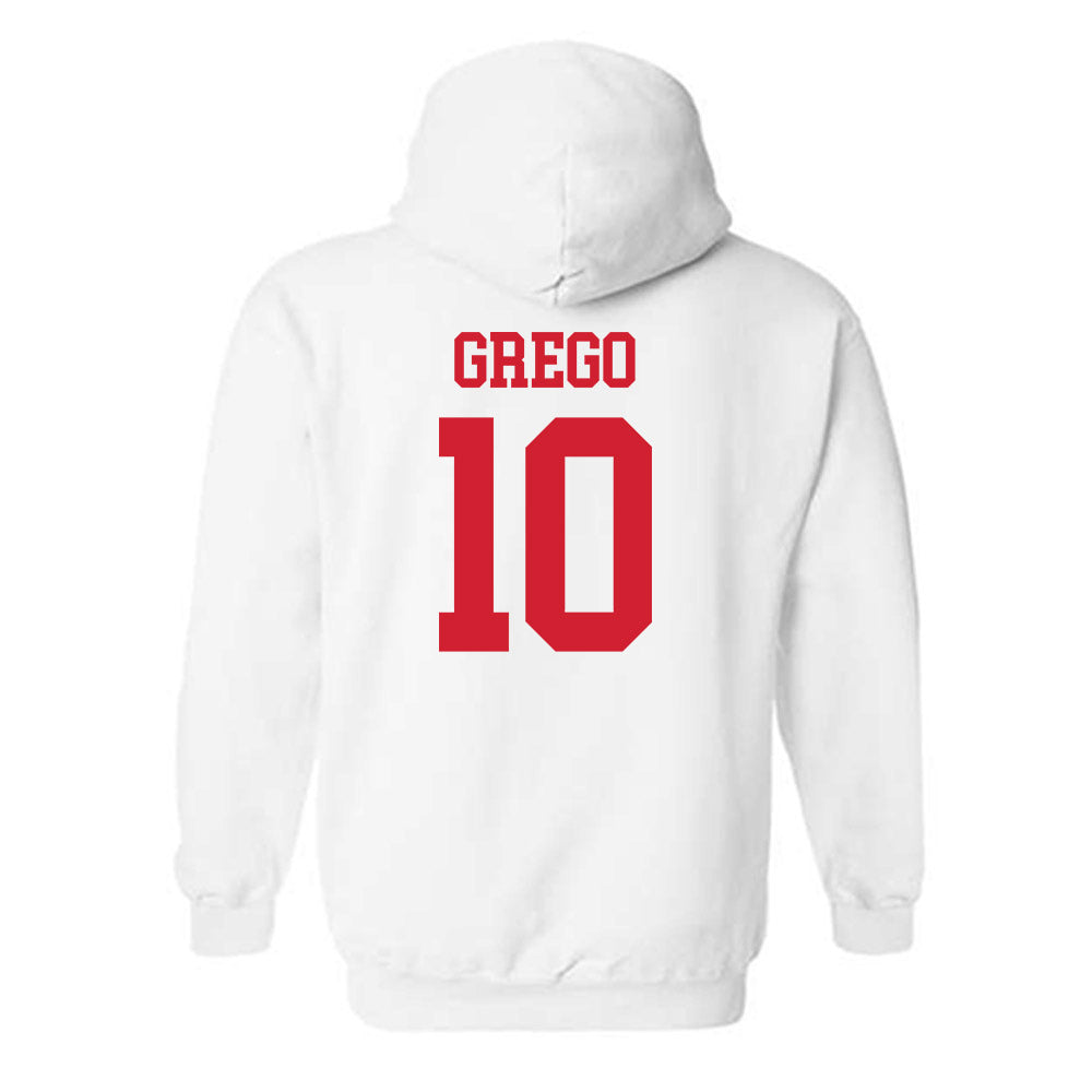 Nebraska - NCAA Baseball : Drew Grego - Generic Shersey Hooded Sweatshirt-1