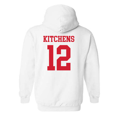 Nebraska - NCAA Baseball : Cole Kitchens - Generic Shersey Hooded Sweatshirt-1