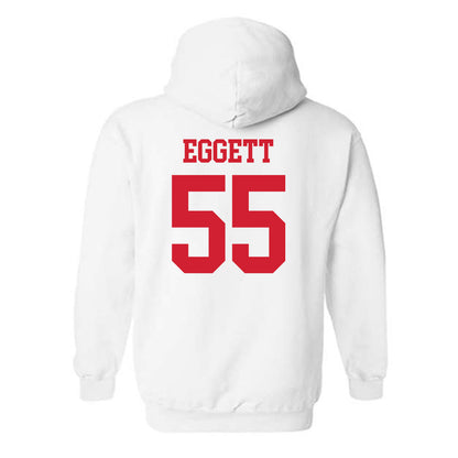 Nebraska - NCAA Women's Soccer : Kate Eggett - Generic Shersey Hooded Sweatshirt-1