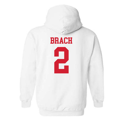 Nebraska - NCAA Women's Soccer : Mila Brach - Generic Shersey Hooded Sweatshirt-1