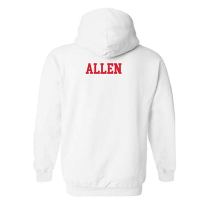 Nebraska - NCAA Men's Track & Field : Jacorric Allen - Generic Shersey Hooded Sweatshirt-1