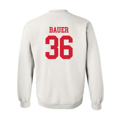 Nebraska - NCAA Football : Rowdy Bauer - Generic Shersey Crewneck Sweatshirt-1