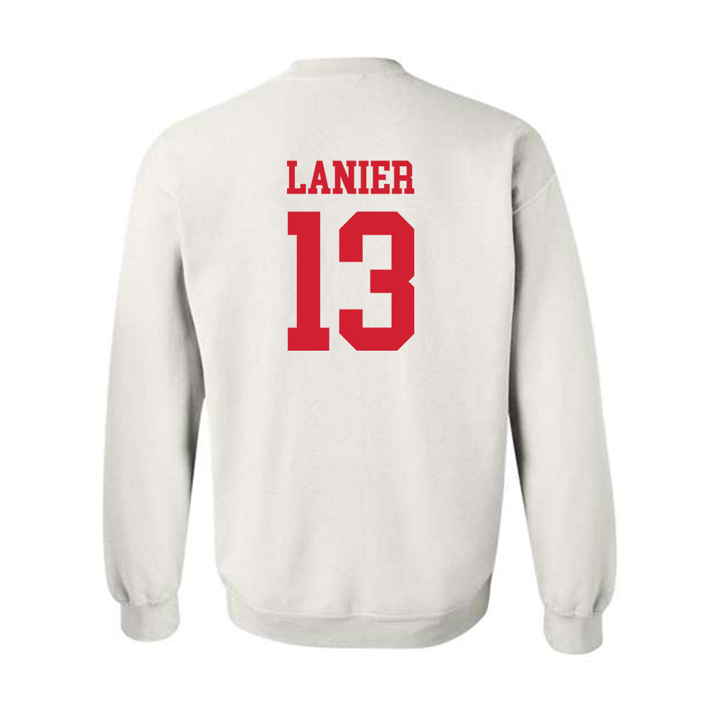 Nebraska - NCAA Men's Basketball : Jacob Lanier - Generic Shersey Crewneck Sweatshirt-1