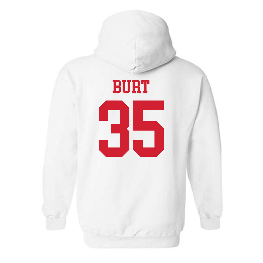 Nebraska - NCAA Men's Basketball : Henry Burt - Generic Shersey Hooded Sweatshirt-1