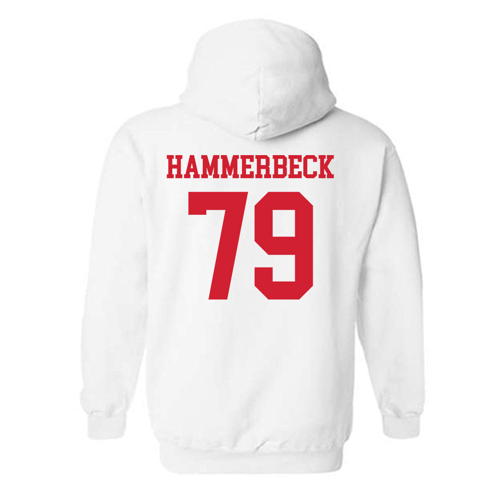 Nebraska - NCAA Football : Shawn Hammerbeck - Generic Shersey Hooded Sweatshirt-1