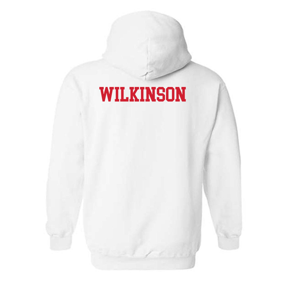Nebraska - NCAA Men's Basketball : Damon Wilkinson - Generic Shersey Hooded Sweatshirt-1