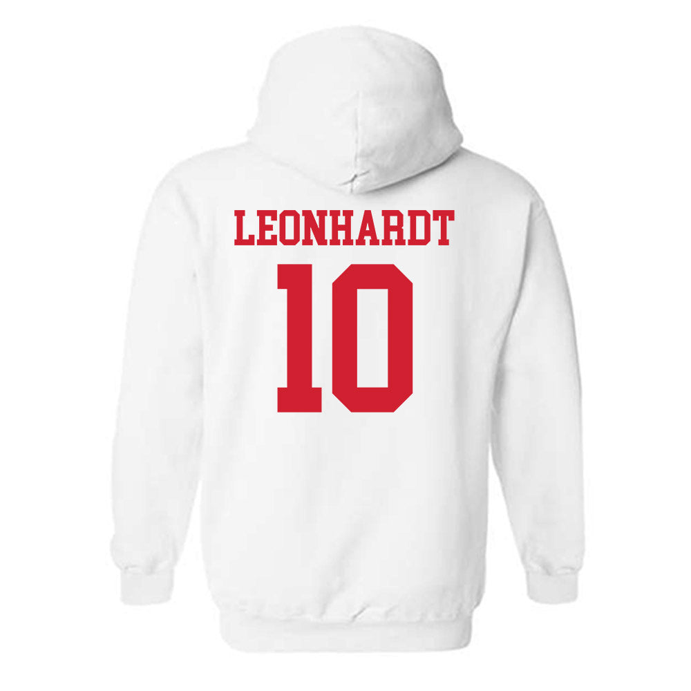 Nebraska - NCAA Men's Basketball : Trevan Leonhardt - Generic Shersey Hooded Sweatshirt-1