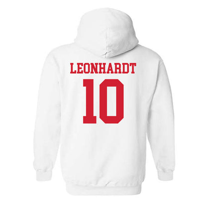 Nebraska - NCAA Men's Basketball : Trevan Leonhardt - Generic Shersey Hooded Sweatshirt-1