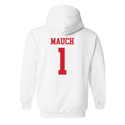 Nebraska - NCAA Women's Volleyball : Olivia Mauch - Generic Shersey Hooded Sweatshirt-1