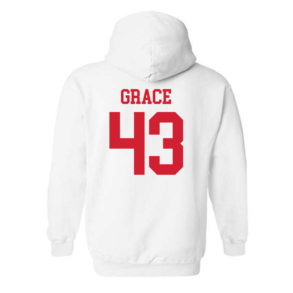 Nebraska - NCAA Baseball : Cooper Grace - Generic Shersey Hooded Sweatshirt-1