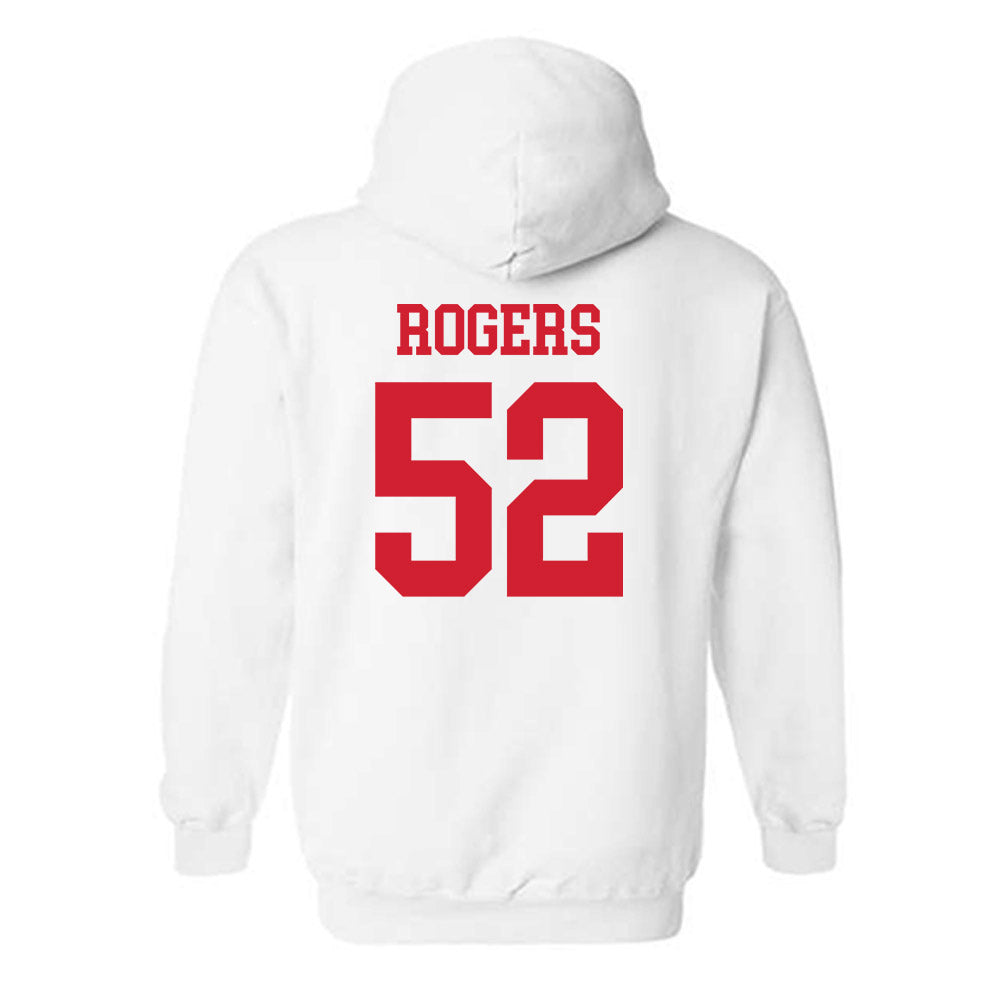 Nebraska - NCAA Football : Dylan Rogers - Generic Shersey Hooded Sweatshirt-1