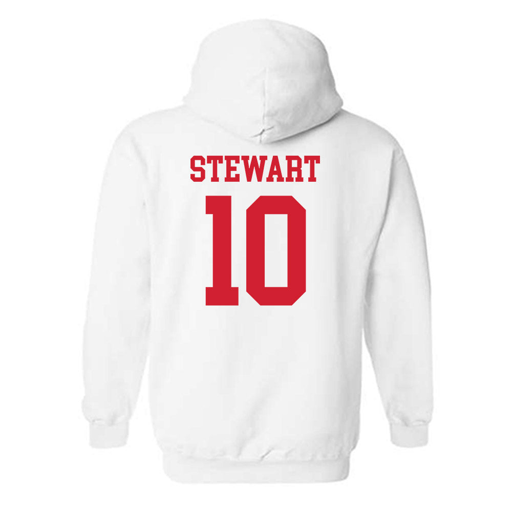 Nebraska - NCAA Women's Basketball : Madeline Stewart - Generic Shersey Hooded Sweatshirt-1