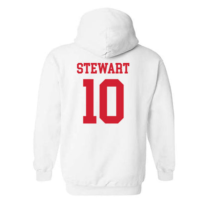 Nebraska - NCAA Women's Basketball : Madeline Stewart - Generic Shersey Hooded Sweatshirt-1