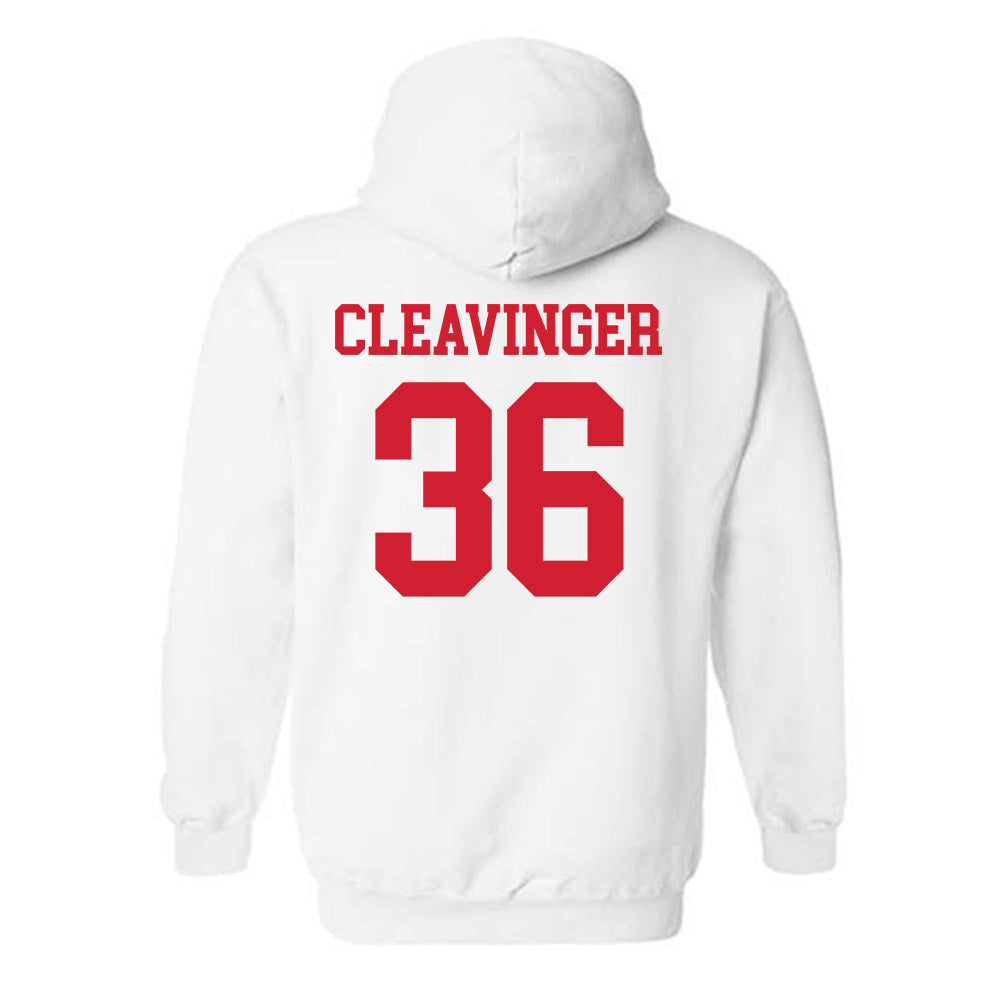Nebraska - NCAA Baseball : Grant Cleavinger - Generic Shersey Hooded Sweatshirt-1