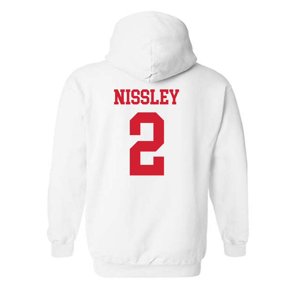 Nebraska - NCAA Women's Basketball : Logan Nissley - Generic Shersey Hooded Sweatshirt-1