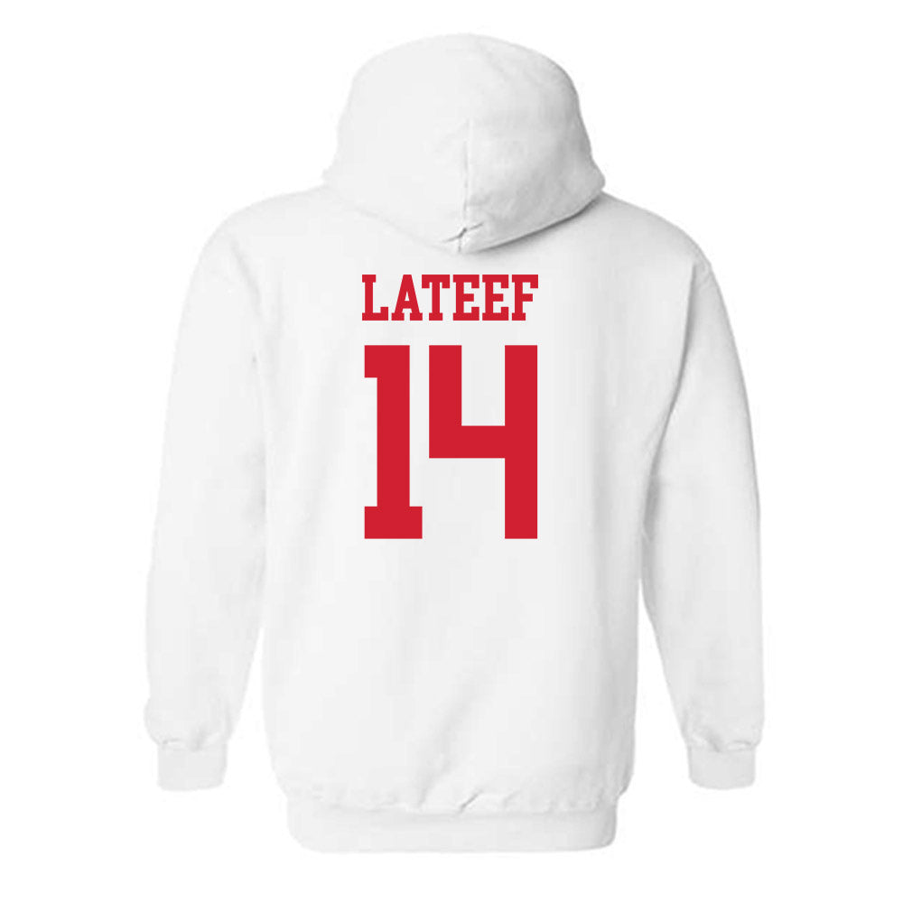 Nebraska - NCAA Football : TJ Lateef - Generic Shersey Hooded Sweatshirt-1