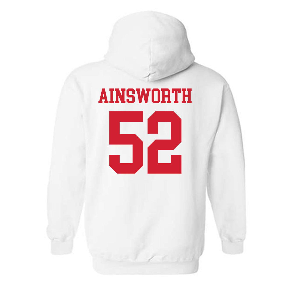 Nebraska - NCAA Football : Hayden Ainsworth - Generic Shersey Hooded Sweatshirt-1