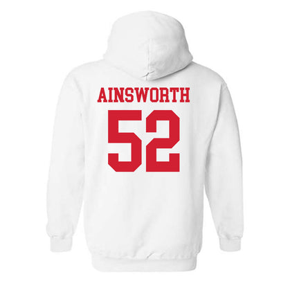 Nebraska - NCAA Football : Hayden Ainsworth - Generic Shersey Hooded Sweatshirt-1