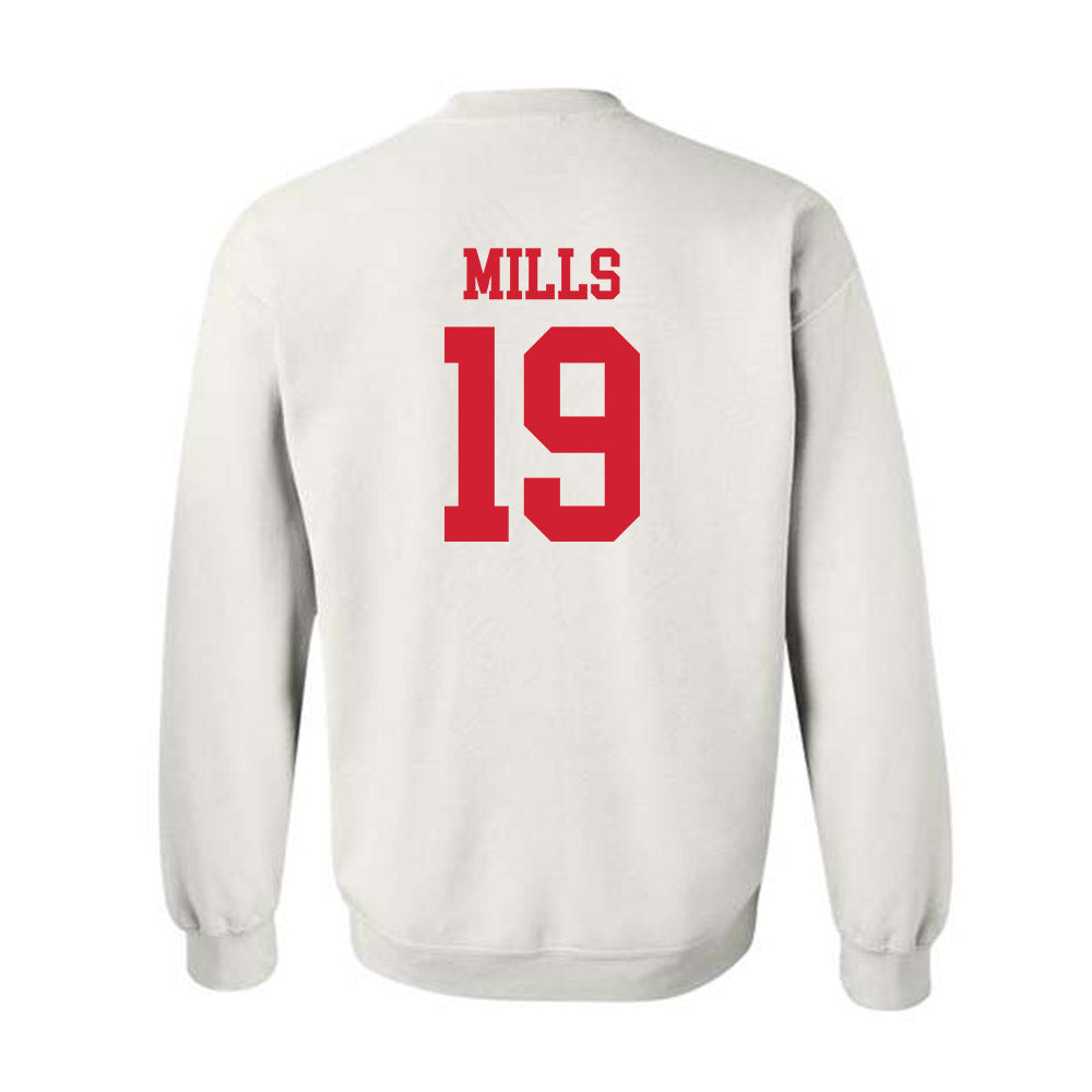 Nebraska - NCAA Football : Cortez Mills - Generic Shersey Crewneck Sweatshirt-1