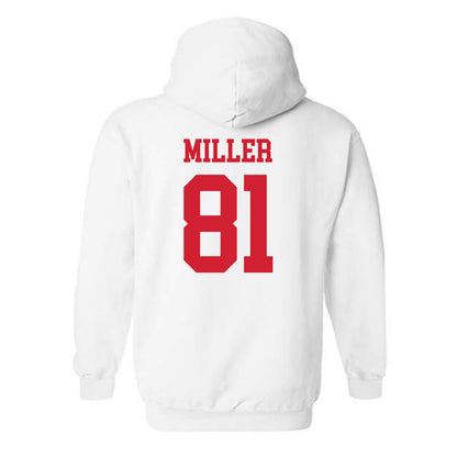 Nebraska - NCAA Football : Hayes Miller - Generic Shersey Hooded Sweatshirt-1