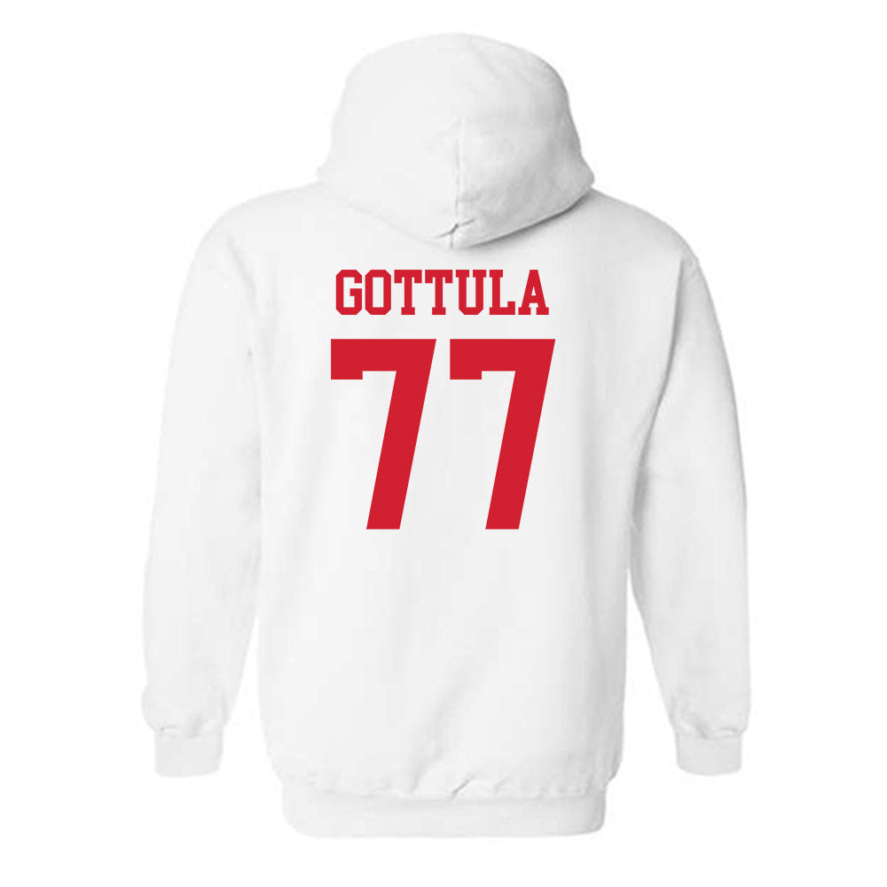 Nebraska - NCAA Football : Gunnar Gottula - Generic Shersey Hooded Sweatshirt-1