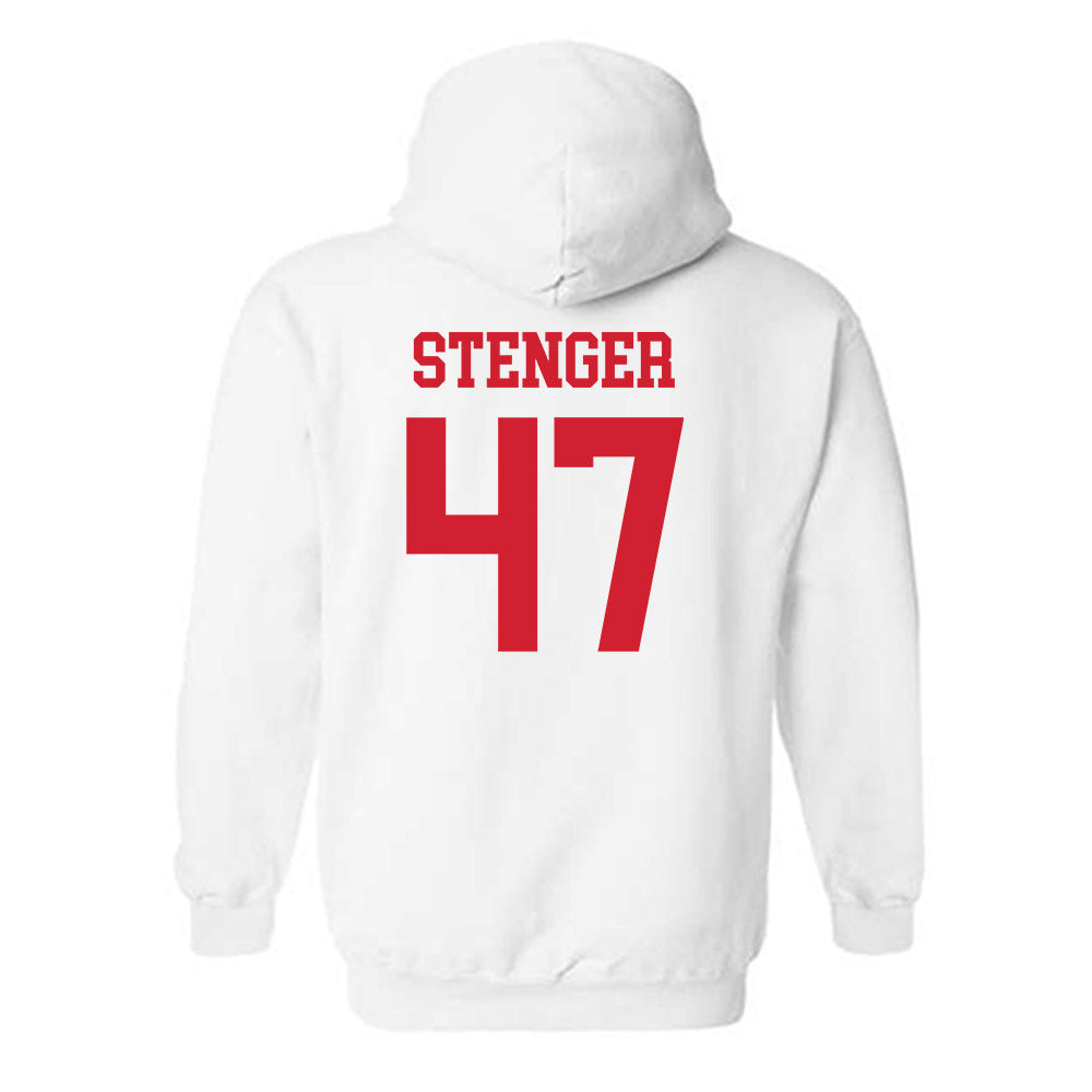 Nebraska - NCAA Football : Gage Stenger - Generic Shersey Hooded Sweatshirt-1