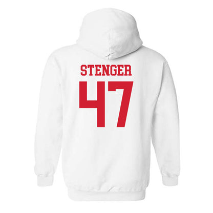 Nebraska - NCAA Football : Gage Stenger - Generic Shersey Hooded Sweatshirt-1
