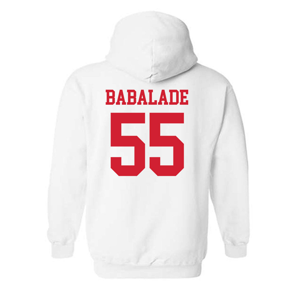 Nebraska - NCAA Football : Tree Babalade - Generic Shersey Hooded Sweatshirt-1
