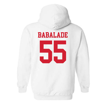 Nebraska - NCAA Football : Tree Babalade - Generic Shersey Hooded Sweatshirt-1