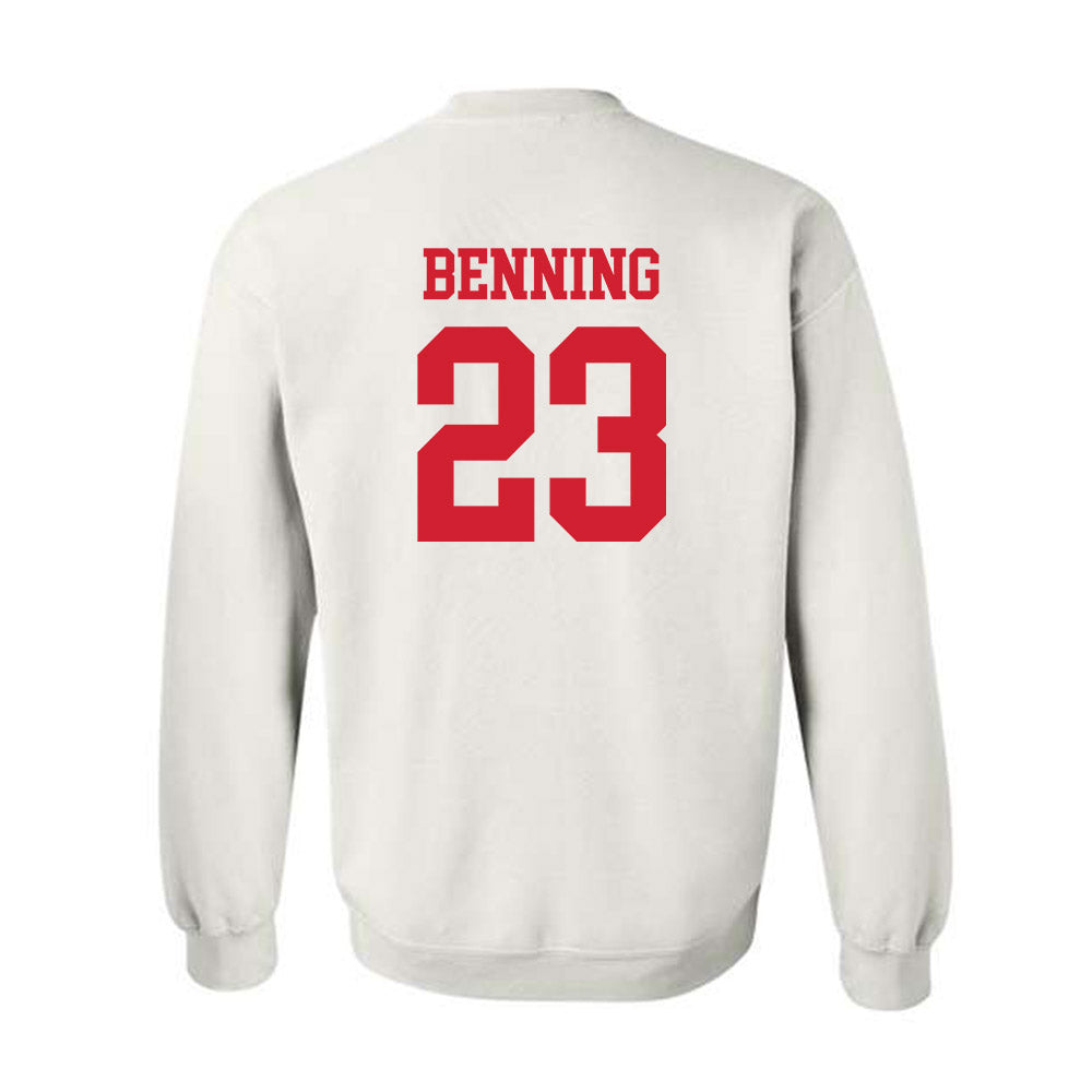 Nebraska - NCAA Football : Caleb Benning - Generic Shersey Crewneck Sweatshirt-1