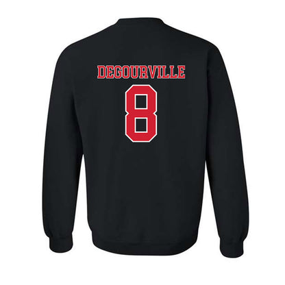 Nebraska - NCAA Men's Basketball : Taj Degourville - Generic Shersey Crewneck Sweatshirt-1