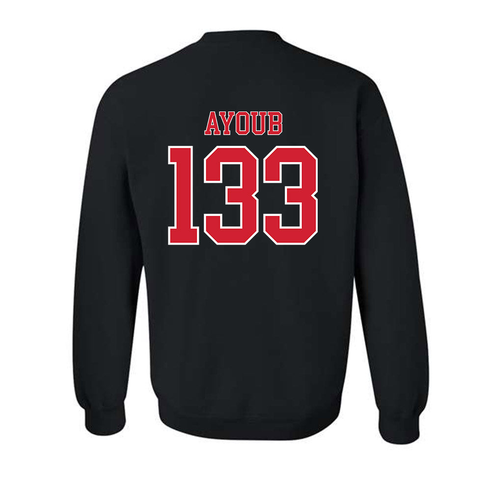 Nebraska - NCAA Wrestling : Omar Ayoub - Generic Shersey Crewneck Sweatshirt-1