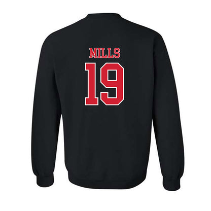 Nebraska - NCAA Football : Cortez Mills - Generic Shersey Crewneck Sweatshirt-1