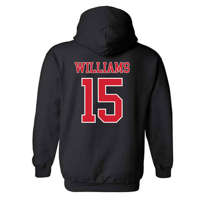Nebraska - NCAA Women's Basketball : Kennadi Williams - Generic Shersey Hooded Sweatshirt-1