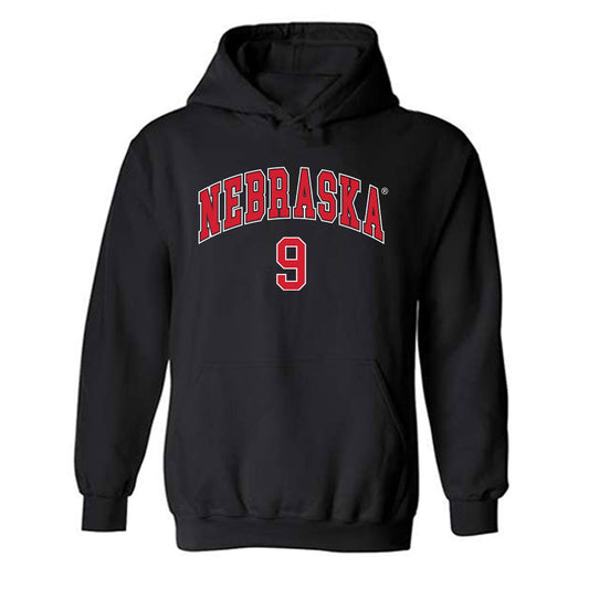 Nebraska - NCAA Baseball : Reese Moore - Generic Shersey Hooded Sweatshirt-0