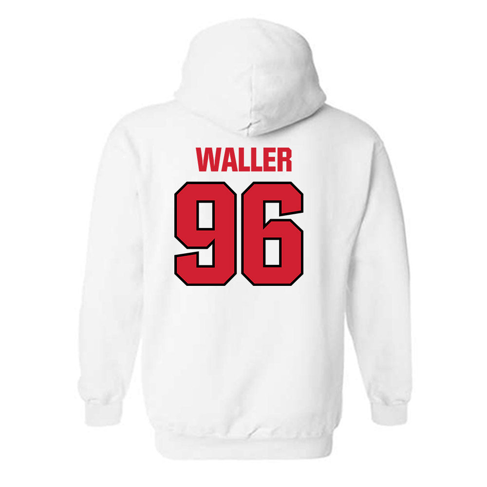 NC State - NCAA Football : Jackson Waller - Classic Shersey Hooded Sweatshirt-1