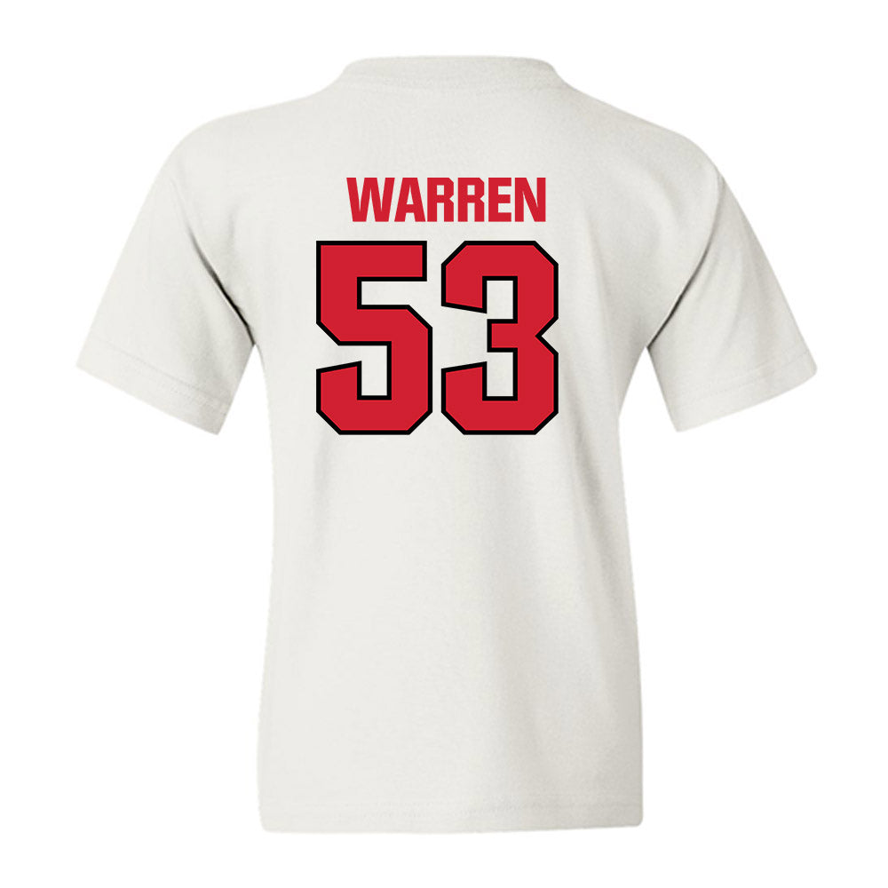 NC State - NCAA Football : Joshua Warren - Classic Shersey Youth T-Shirt-1