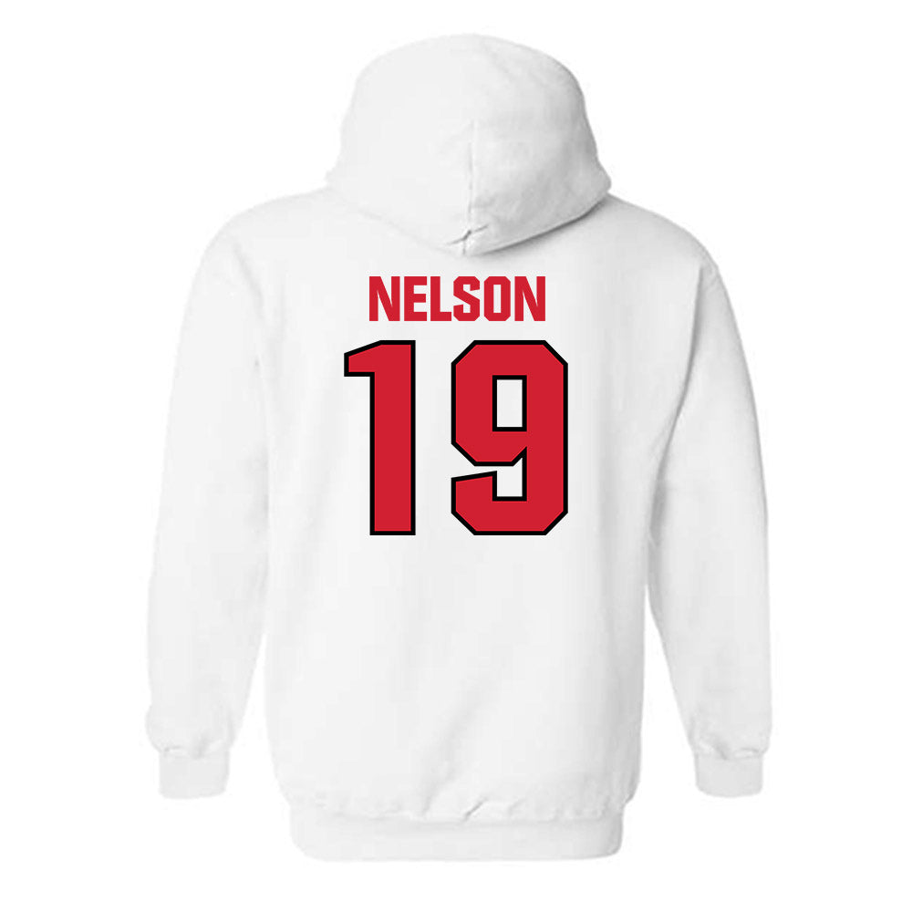 NC State - NCAA Football : DaKaari Nelson - Classic Shersey Hooded Sweatshirt-1