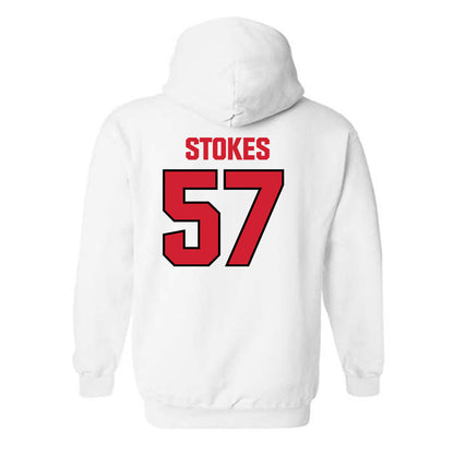 NC State - NCAA Football : Steven Stokes - Classic Shersey Hooded Sweatshirt-1