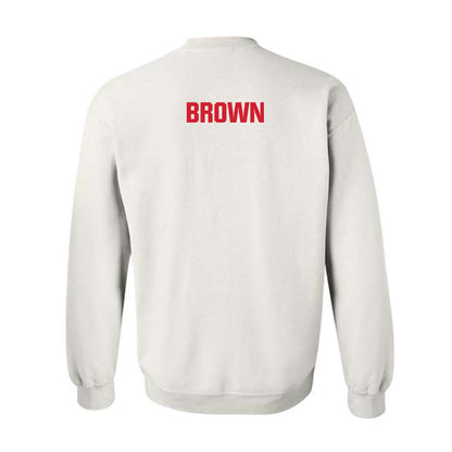 NC State - NCAA Football : Stephen Brown - Classic Shersey Crewneck Sweatshirt-1