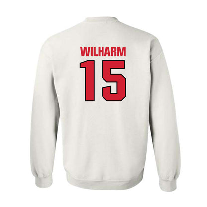 NC State - NCAA Football : Hudson Wilharm - Classic Shersey Crewneck Sweatshirt-1