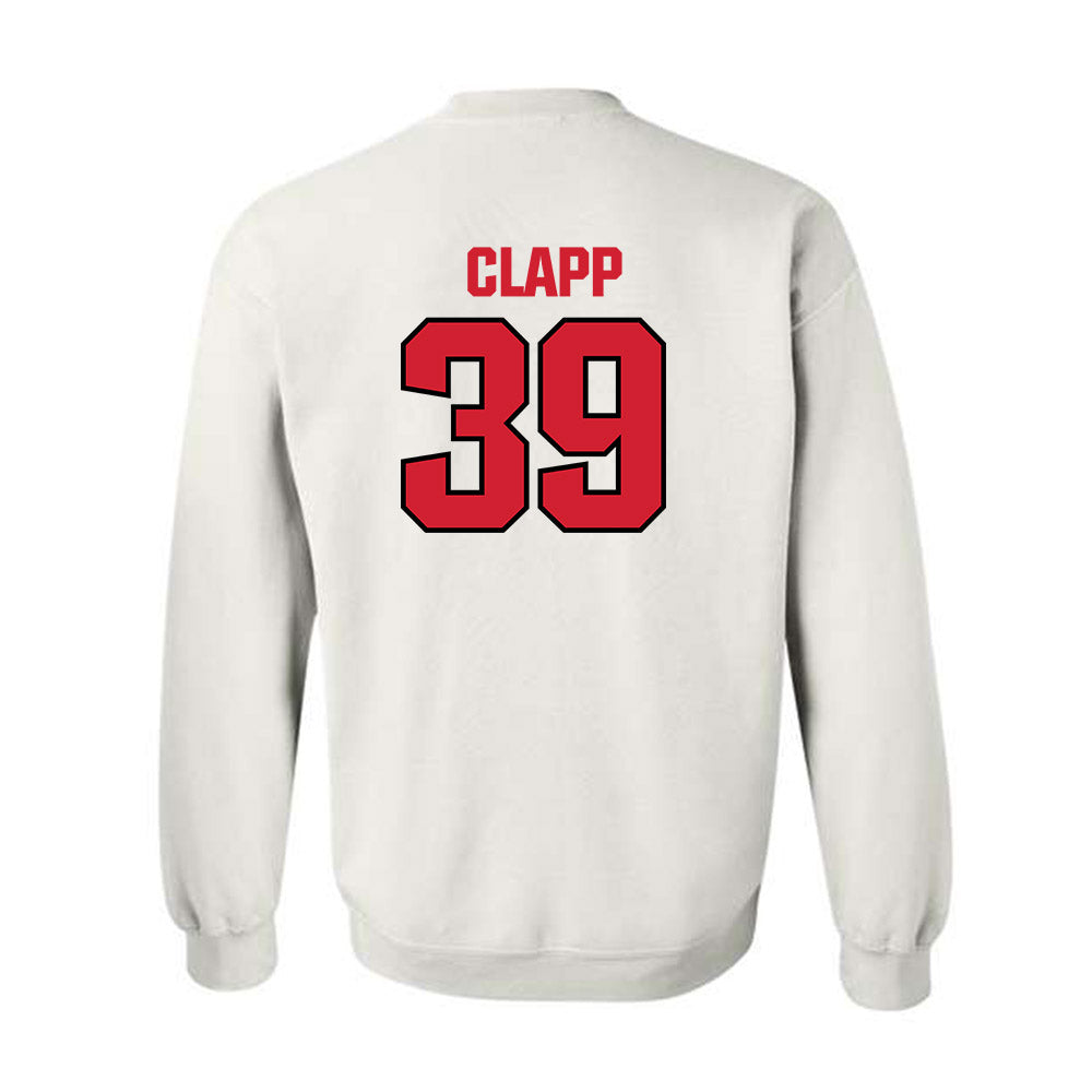 NC State - NCAA Football : Tristan Clapp - Classic Shersey Crewneck Sweatshirt-1