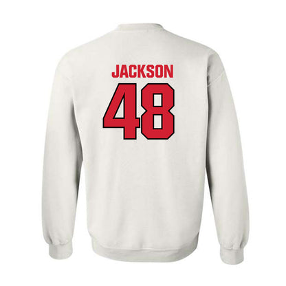 NC State - NCAA Football : Hunter Jackson - Classic Shersey Crewneck Sweatshirt-1
