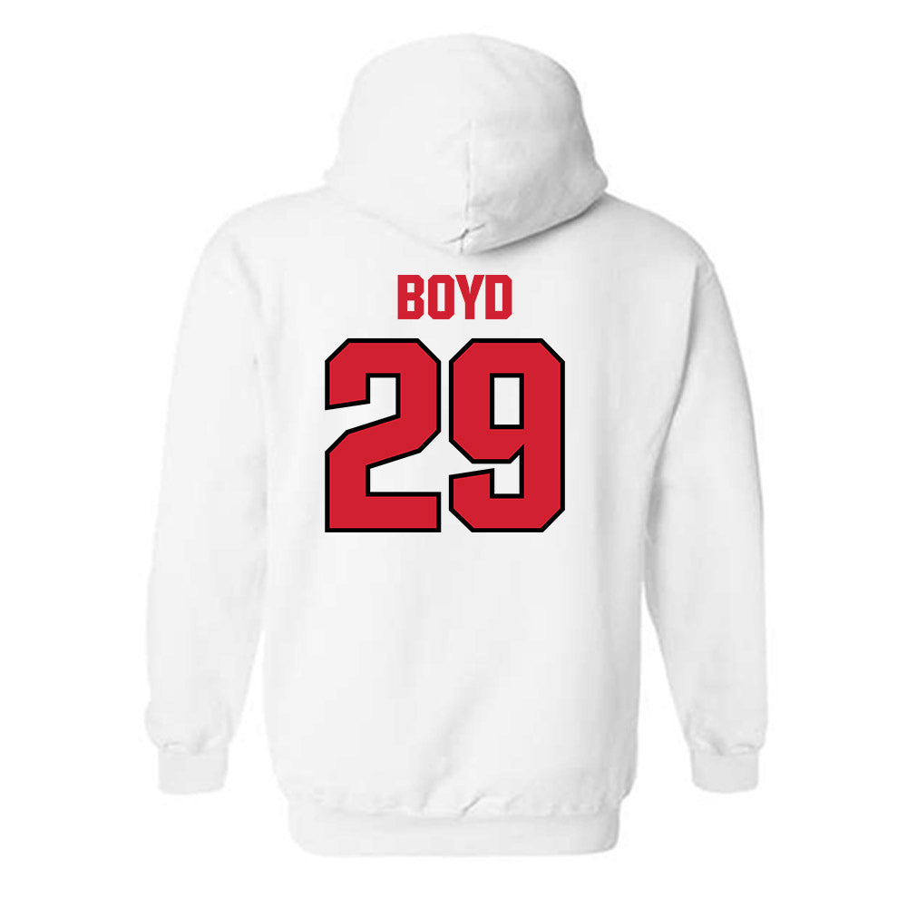 NC State - NCAA Football : RJ Boyd - Classic Shersey Hooded Sweatshirt-1